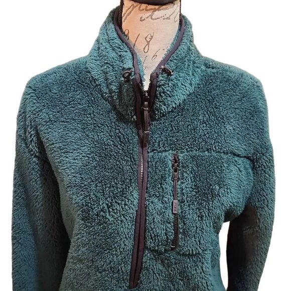 Pink Victoria's Secret Green Teddy Bear Fleece-Size XS - Picture 2 of 6